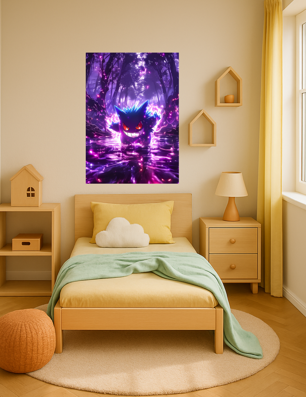 🎨 Gengar – Gölge Ormanın Laneti Metal Tablo