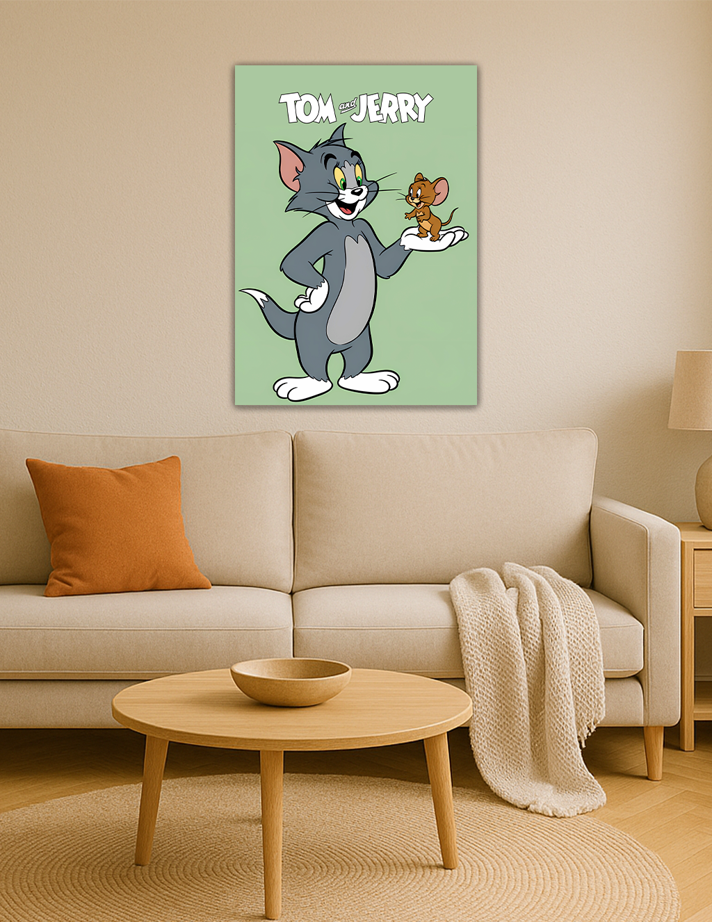🎨 Tom and Jerry – Çizgi Film Metal Tablo