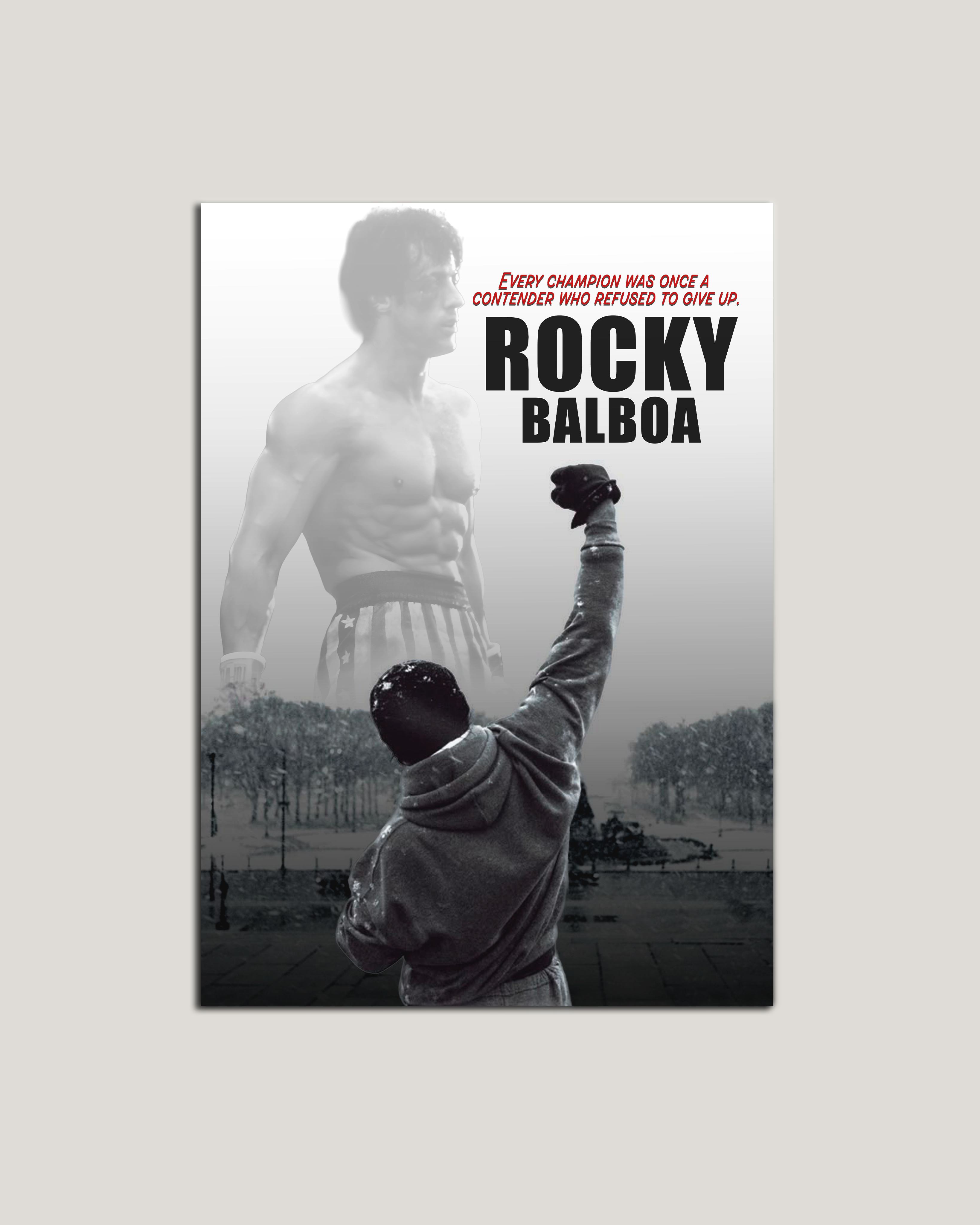 🥊Rocky Balboa - Metal Tablo
