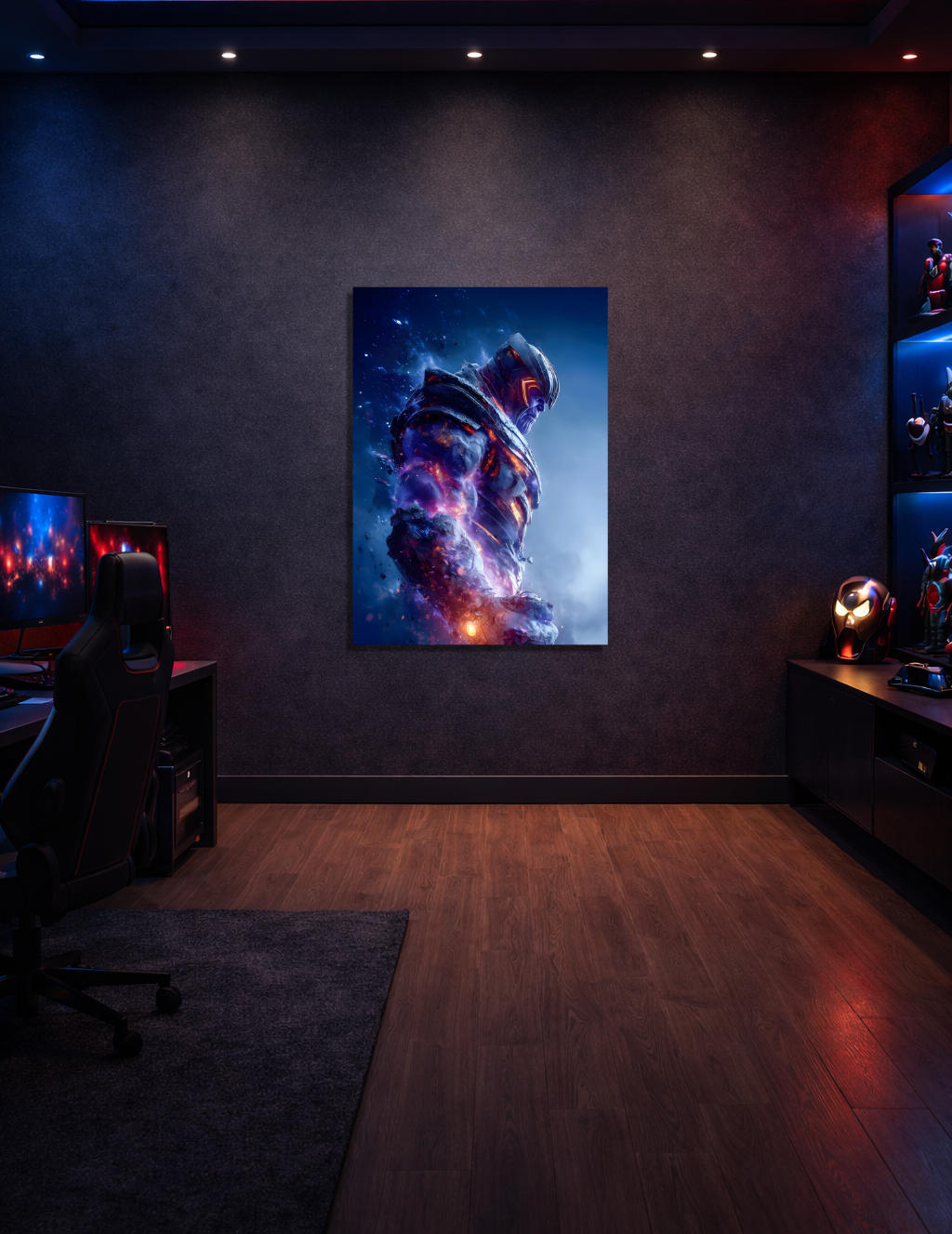 💎 Thanos Kozmik Güç Metal Tablo – 🌌 Epik & Sinematik Marvel Duvar Dekoru