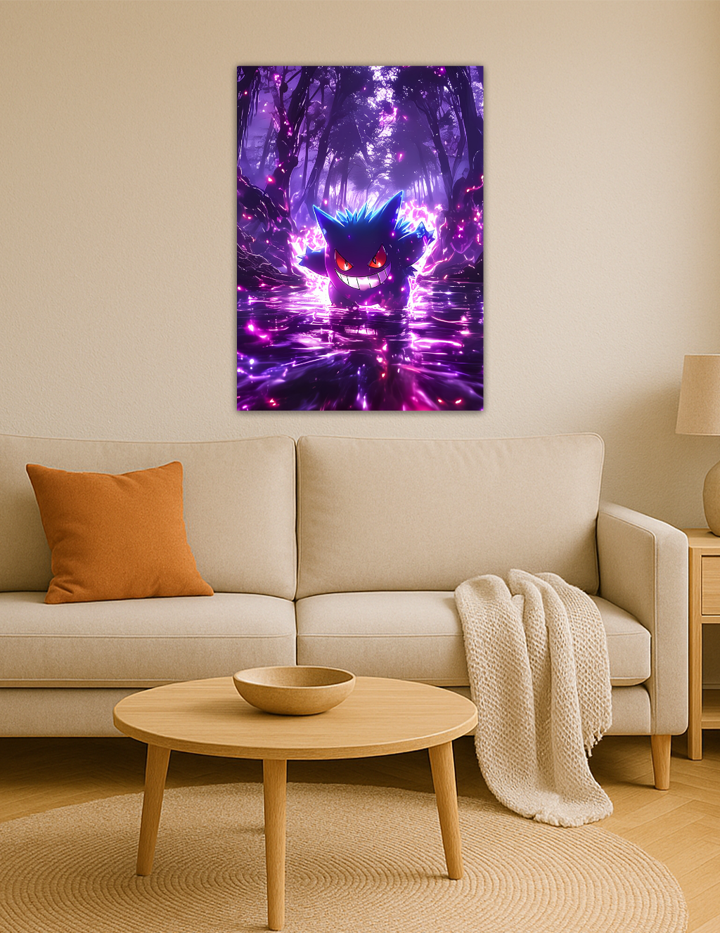 🎨 Gengar – Gölge Ormanın Laneti Metal Tablo