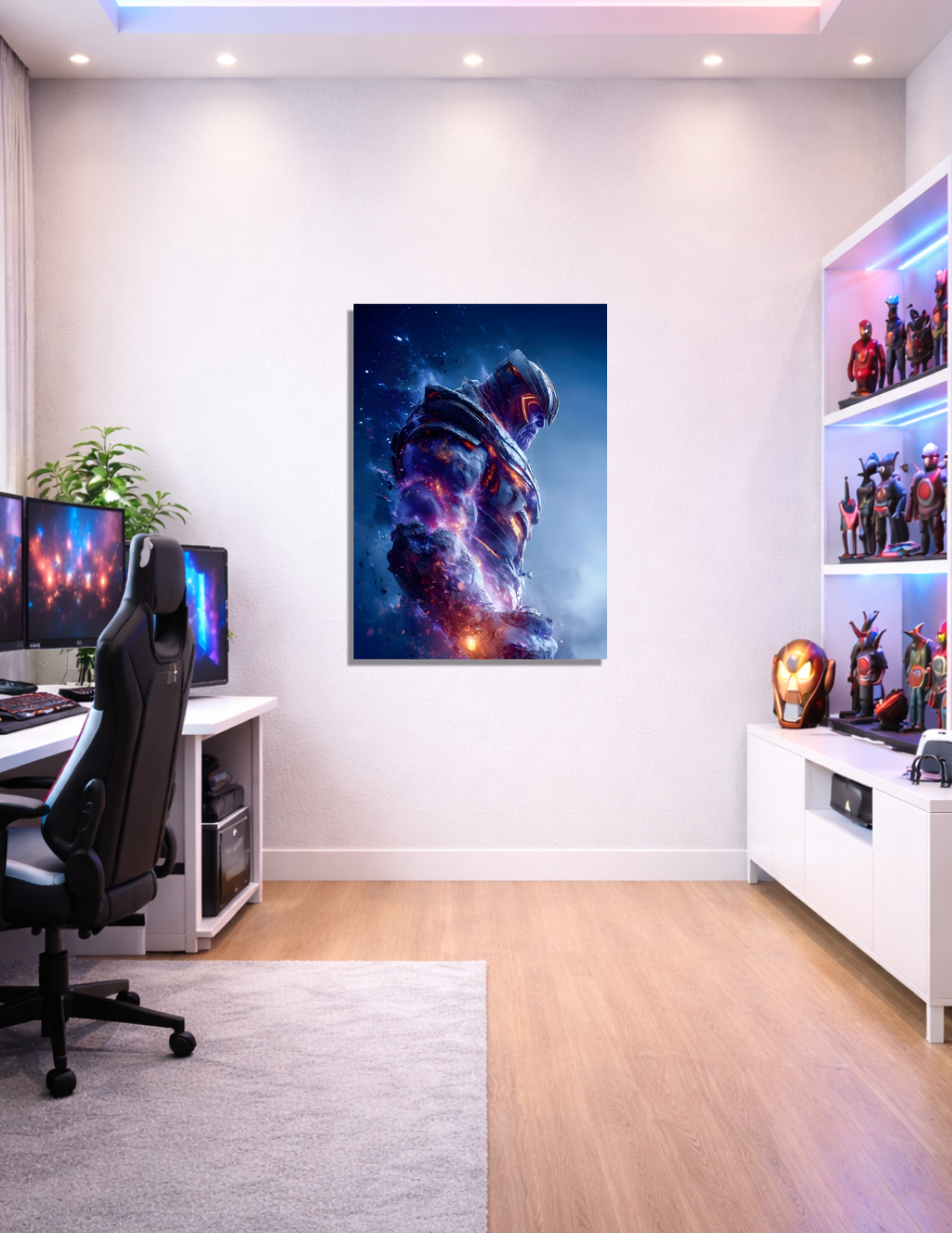 💎 Thanos Kozmik Güç Metal Tablo – 🌌 Epik & Sinematik Marvel Duvar Dekoru