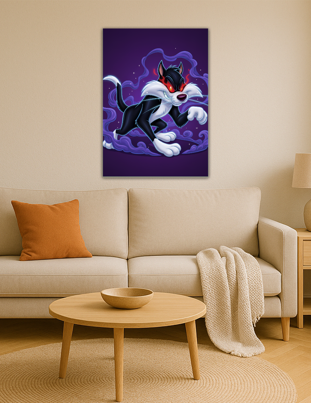 🎨 Sylvester – Gölgelerin Gücü Metal Tablo