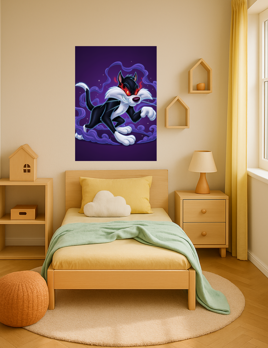 🎨 Sylvester – Gölgelerin Gücü Metal Tablo